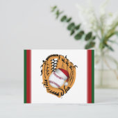 Kersthonkbal Mitt en Ball Feestdagenkaart (Staand voorkant)