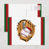 Kersthonkbal Mitt en Ball Feestdagenkaart (Voorkant / Achterkant)