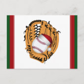 Kersthonkbal Mitt en Ball Feestdagenkaart (Voorkant)