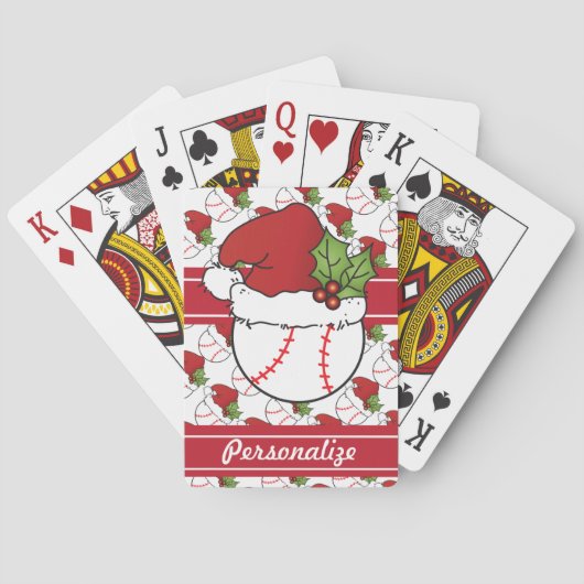 Kersthonkbal Pokerkaarten (Achterkant)