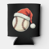Kersthonkbal Santa Hat Funny Sport Xmas Blikjeskoeler (Voorkant)