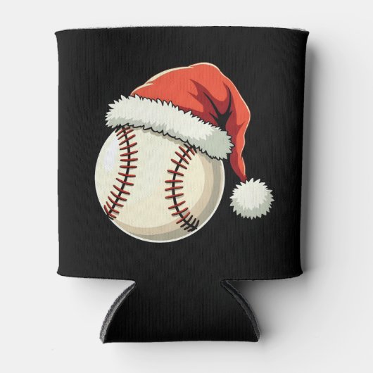Kersthonkbal Santa Hat Funny Sport Xmas Blikjeskoeler (Voorkant)