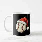 Kersthonkbal Santa Hat Funny Sport Xmas Koffiemok (Links)