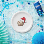 Kersthonkbal Santa Hat Papieren Bordje (Feest)