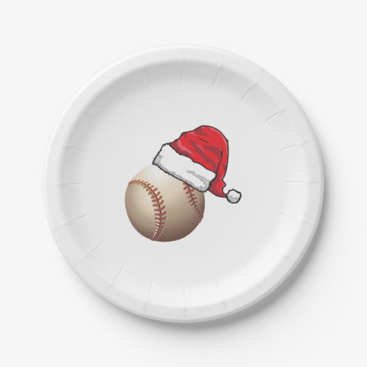 Kersthonkbal Santa Hat Papieren Bordje (Voorkant)