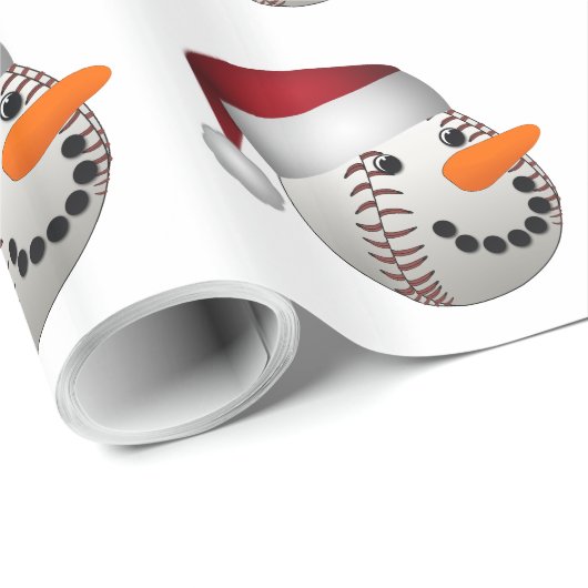 Kersthonkbal Snowman Cadeaupapier (Rol Hoek)