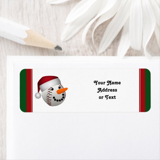 Kersthonkbal Snowman Etiket (Insitu)