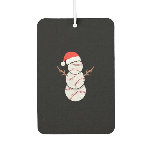 Kersthonkbal Snowman Luchtverfrisser (Voorkant)