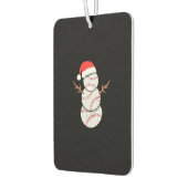 Kersthonkbal Snowman Luchtverfrisser (Links)