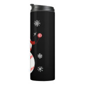Kersthonkbal Snowman Santa Hat Gift Thermosbeker (Geroteerd rechts)