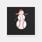 Kersthonkbal Snowman Servet (Voorkant)