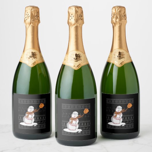 Kersthonkbal Sparkling Wijnetiket (Flessen)