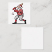 Kersthonkbal spelen als Kerstman Sport  Notitiekaartje (Voorkant / Achterkant)