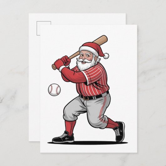 Kersthonkbal spelen als kerstman sport uitnodiging briefkaart (Voorkant / Achterkant)