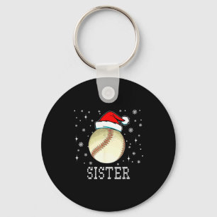 Kersthonkbal Zus Xmas Kerstman Hoed Kinderen Jonge Sleutelhanger