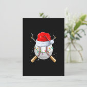 Kersthonkbalbal kerstbal kerstkerstmis kaart (Staand voorkant)