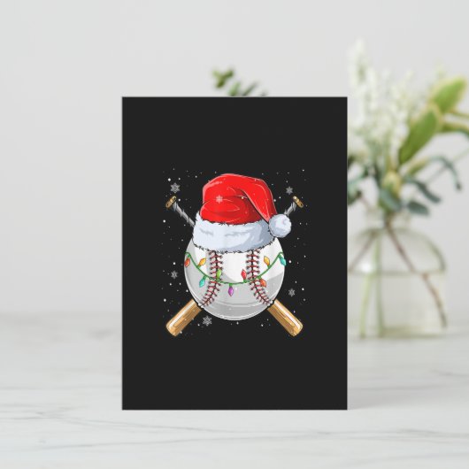 Kersthonkbalbal kerstbal kerstkerstmis kaart (Staand voorkant)