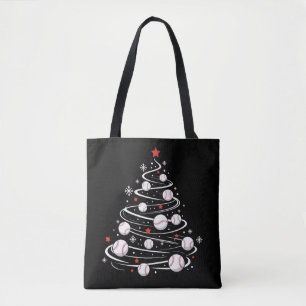 Kersthonkbalboom Kerstbomen Honkbalfan  Tote Bag