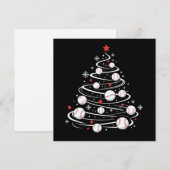 Kersthonkbalboom Kerstbomen Honkballiefhebber Feestdagenkaart (Voorkant / Achterkant)