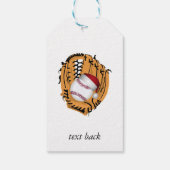 Kersthonkbalhandschoen en -bal cadeaulabel (Achterkant)