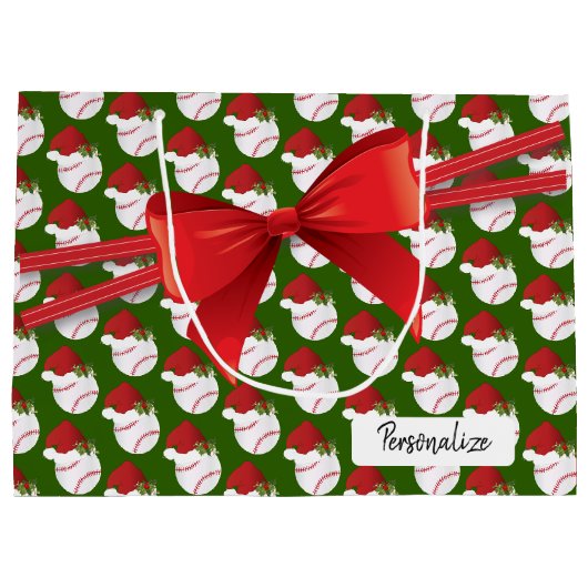 Kersthonkbalpatroon - Groot Groot Cadeauzakje (Achterkant)