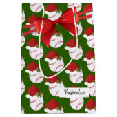 Kersthonkbalpatroon Medium Cadeauzakje (Voorkant)