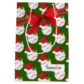 Kersthonkbalpatroon Medium Cadeauzakje (Achterkant)