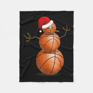 KersthonkbalShirt - Basketball Snowman Fleece Deken