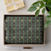 Kersthonkbalspeler - Groene Vink Tissuepapier (Geschenk)