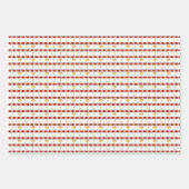 Kersthonkbalspeler - Rood groen Inpakpapier Vel (Voorkant)