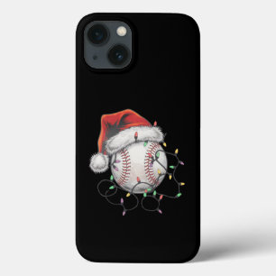 Kersthonkbalspeler voor kerstmis in Santa Sports Case-Mate iPhone Case