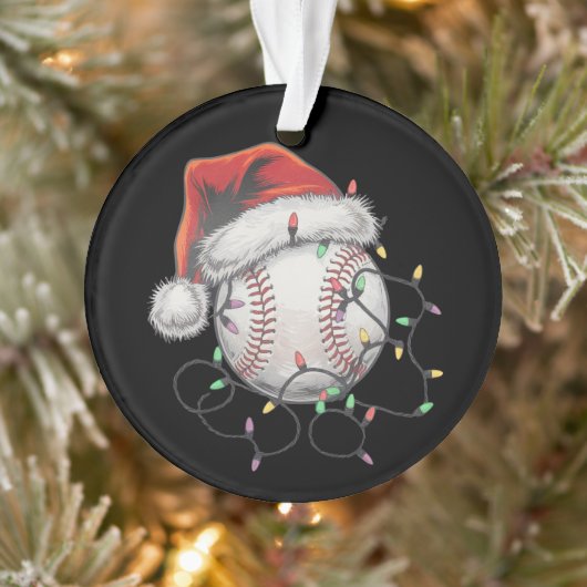Kersthonkbalspeler voor kerstmis in Santa Sports Ornament (Boom)