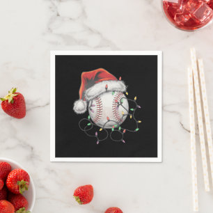 Kersthonkbalspeler voor kerstmis in Santa Sports Servet