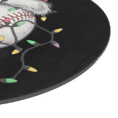 Kersthonkbalspeler voor kerstmis in Santa Sports Snijplank (Hoek)