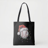 Kersthonkbalspeler voor kerstmis in Santa Sports Tote Bag (Voorkant)