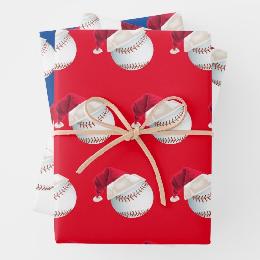 Kersthonkbalsport Santa Holiday Set Inpakpapier Vel (In situ)