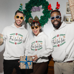 Kersthoodie - Fa la la la la la Hoodie