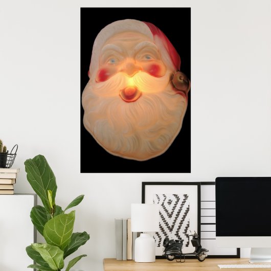 kersthoofd aangestoken poster (Thuiskantoor)