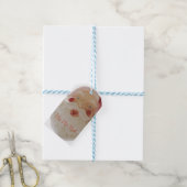  kersthoofd cadeaulabel (Met Touw)