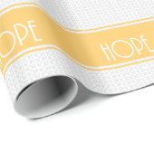 Kersthoop Geel-witte feestdag Cadeaupapier (Rol Hoek)