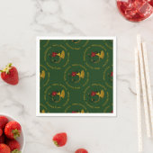 kersthoorn Green-PAPER NAPKINS Servetten (Insitu)