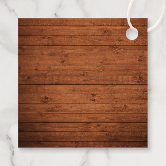 Kersthout  rood handvest voor penseelscript bedankjes labels (Achterkant)