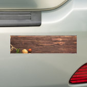 Kersthout Scene Bumpersticker (Op auto)