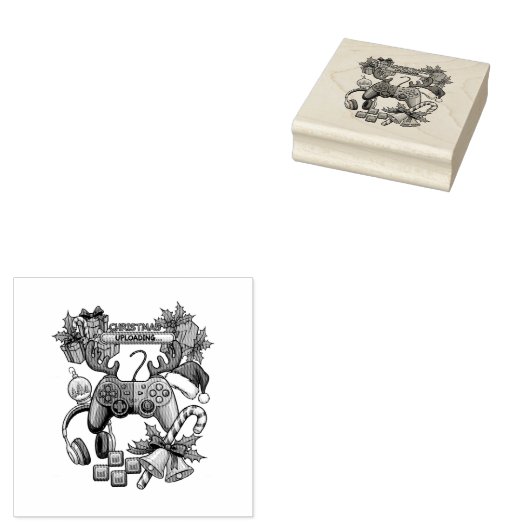 Kersthouten stempel (Gestempeld)