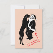 Kersthuid magere Dog Vision Notitiekaartje (Voorkant)
