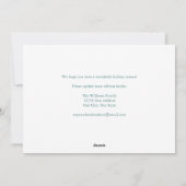 Kersthuis Feestelijk Nieuwe Thuisadres Verhuisberi Feestdagenkaart (Achterkant)