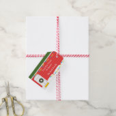 Kersthuis - Gepersonaliseerd cadeau - Label Cadeaulabel (Met Touw)