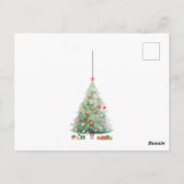 Kersthuis in Sneeuw Briefkaart (Achterkant)