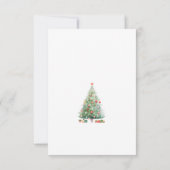 Kersthuis in Sneeuw Kaart (Achterkant)