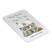 Kersthuis in Sneeuw Magneet (Rechterzijde)